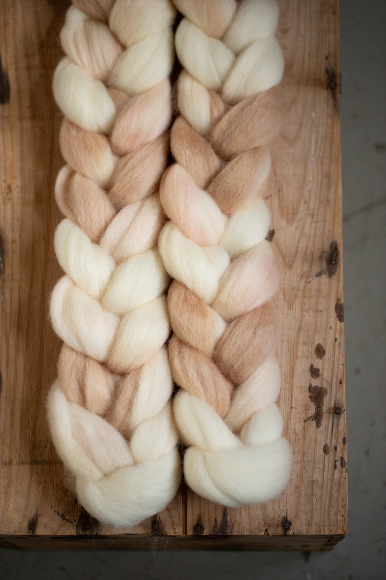 Sägen wool tops: Corriedale