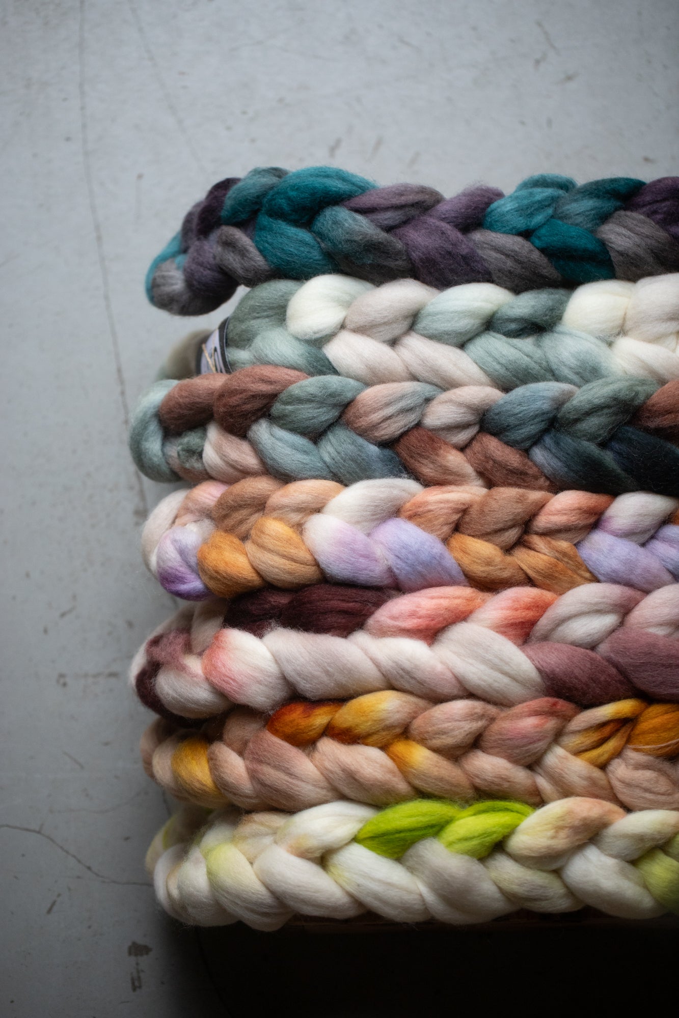 Sägen wool tops: Corriedale
