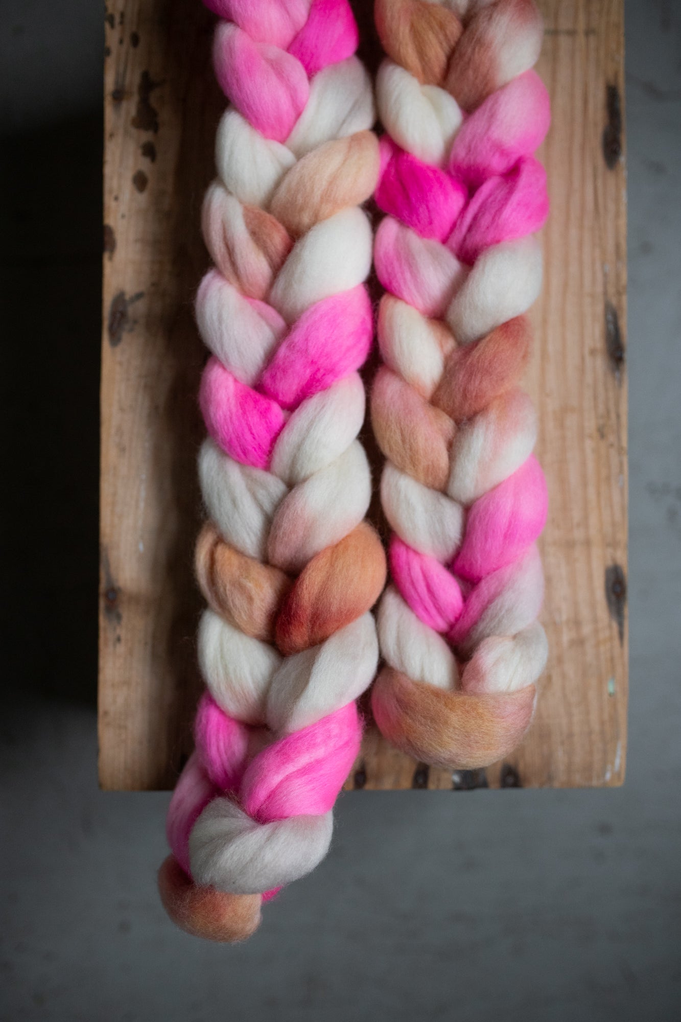 Sägen wool tops: Corriedale
