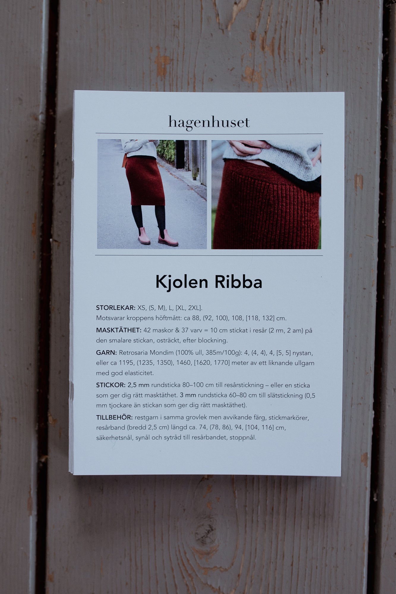 Kjolen Ribba (tryckt mönster)