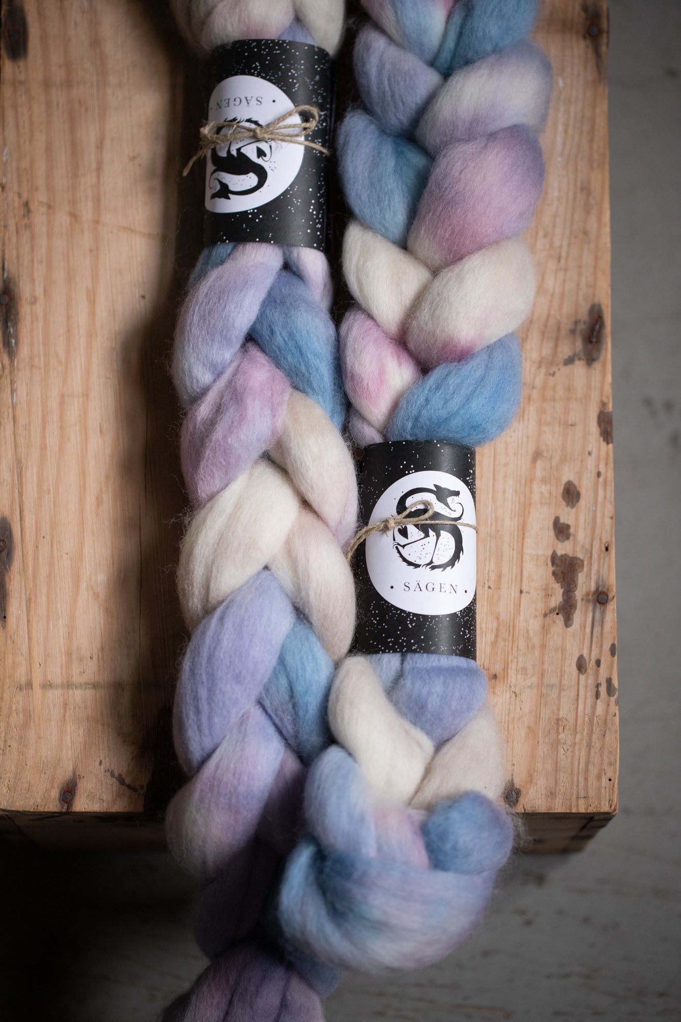 Sägen wool tops: Corriedale