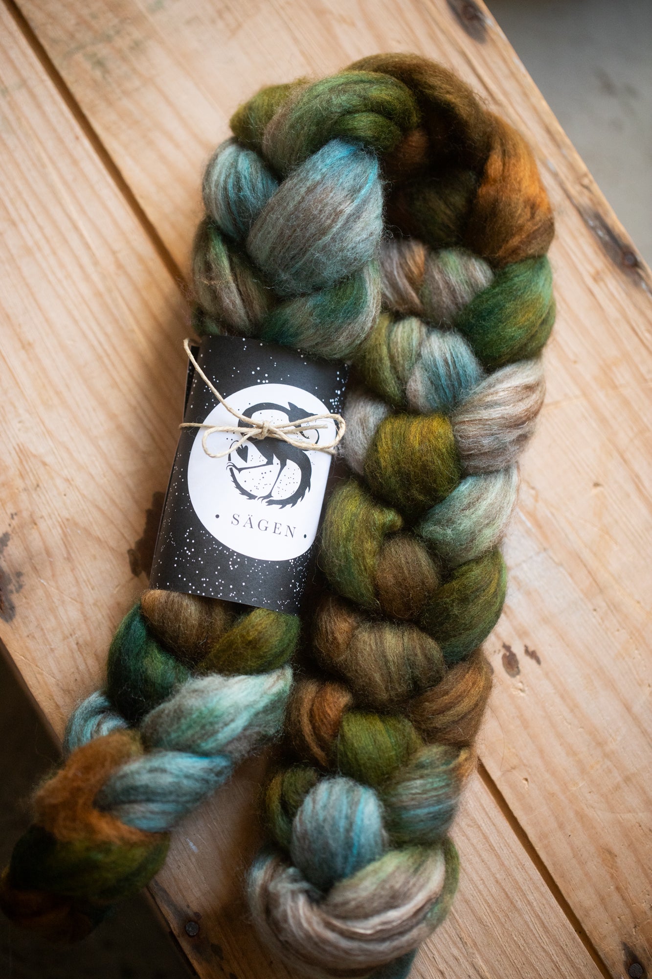 Sägen wool tops: Polwarth, alpaca, silk