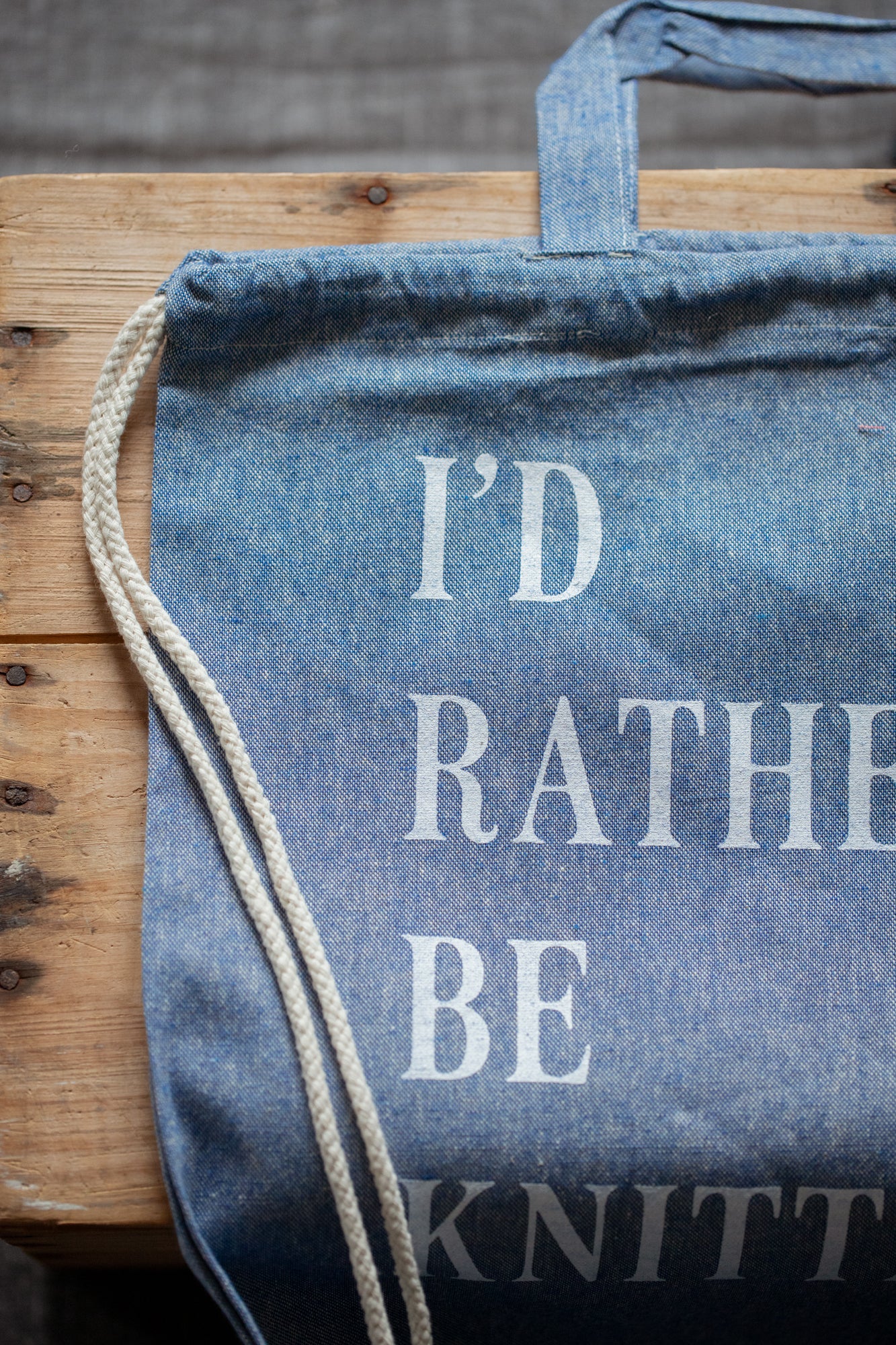 I'd Rather be Knitting Tote bag