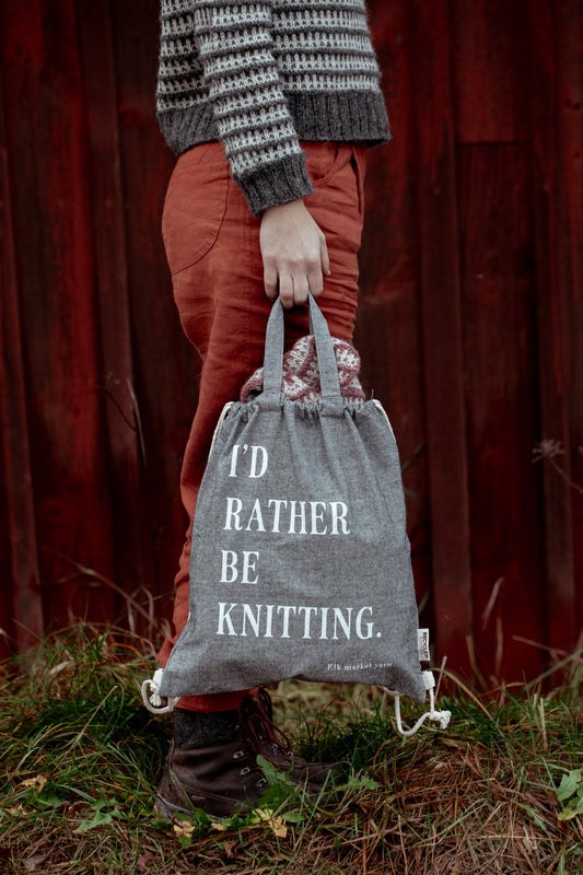 I'd Rather be Knitting Tote bag