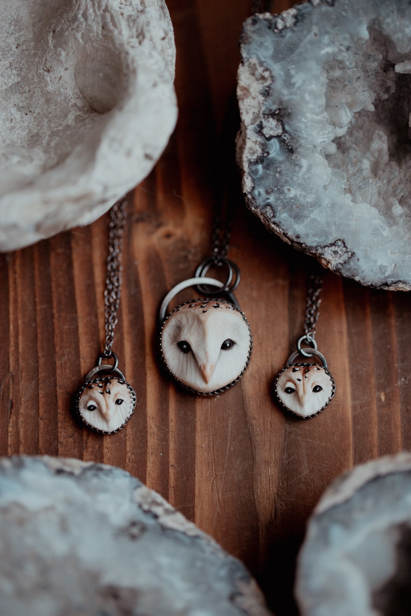 Large owl necklace