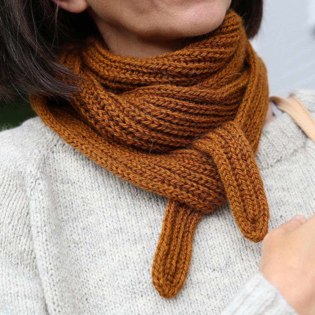 Double Espresso Scarf (tryckt mönster)