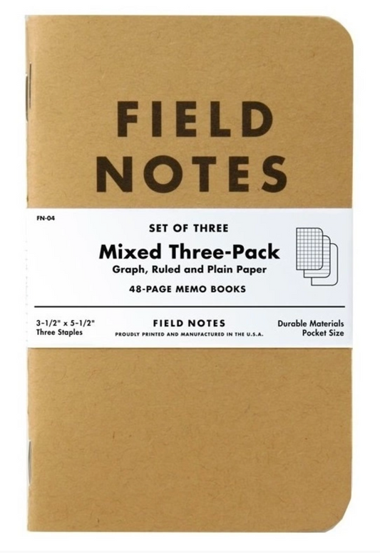 Field Notes Original Kraft Mixed 3-pack