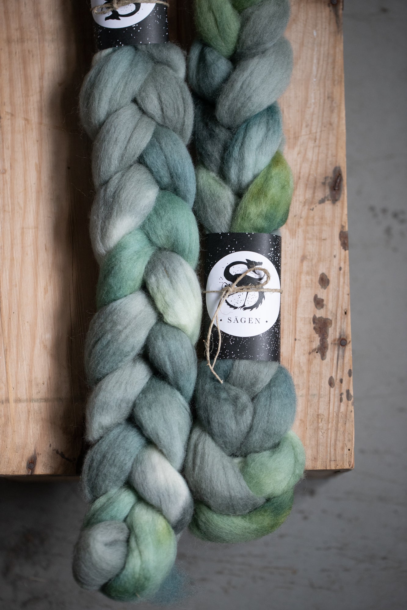 Sägen wool tops: Corriedale